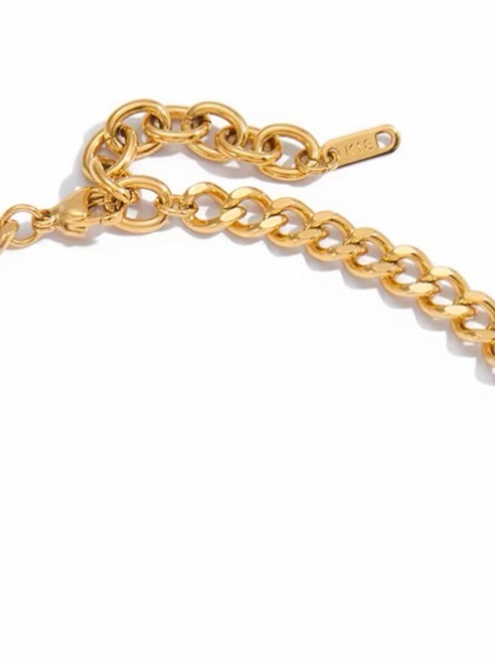 Cuban Style necklace 18K Gold Plated Coin Pendant Chain Necklace - Picture 5 of 6